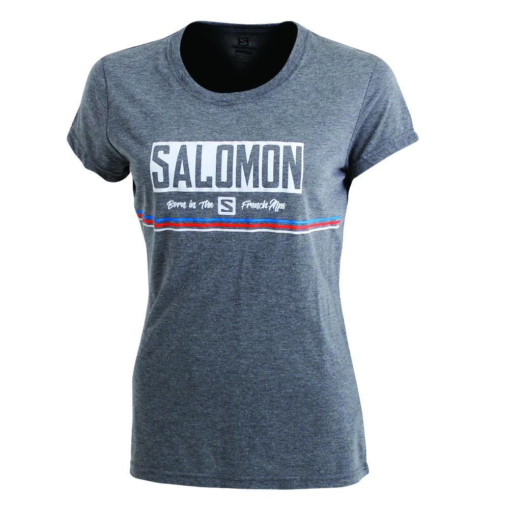 Camisetas Salomon Mujer Negras - Salomon Argentina 1947 SS W,392516-OAG